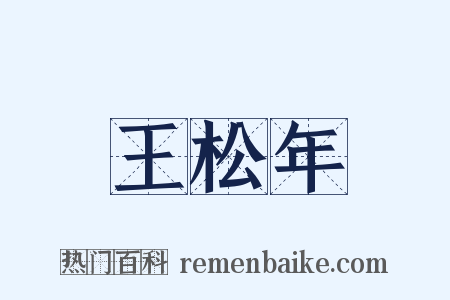 王松年是什么意思的图片